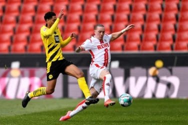 Jude Bellingham of Borussia Dortmund in action during to the Supercup match