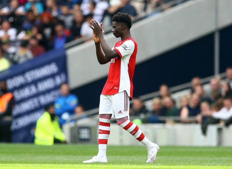 Tottenham Hotspur fans welcome Arsenal winger Bukayo Saka in pre-season friendly